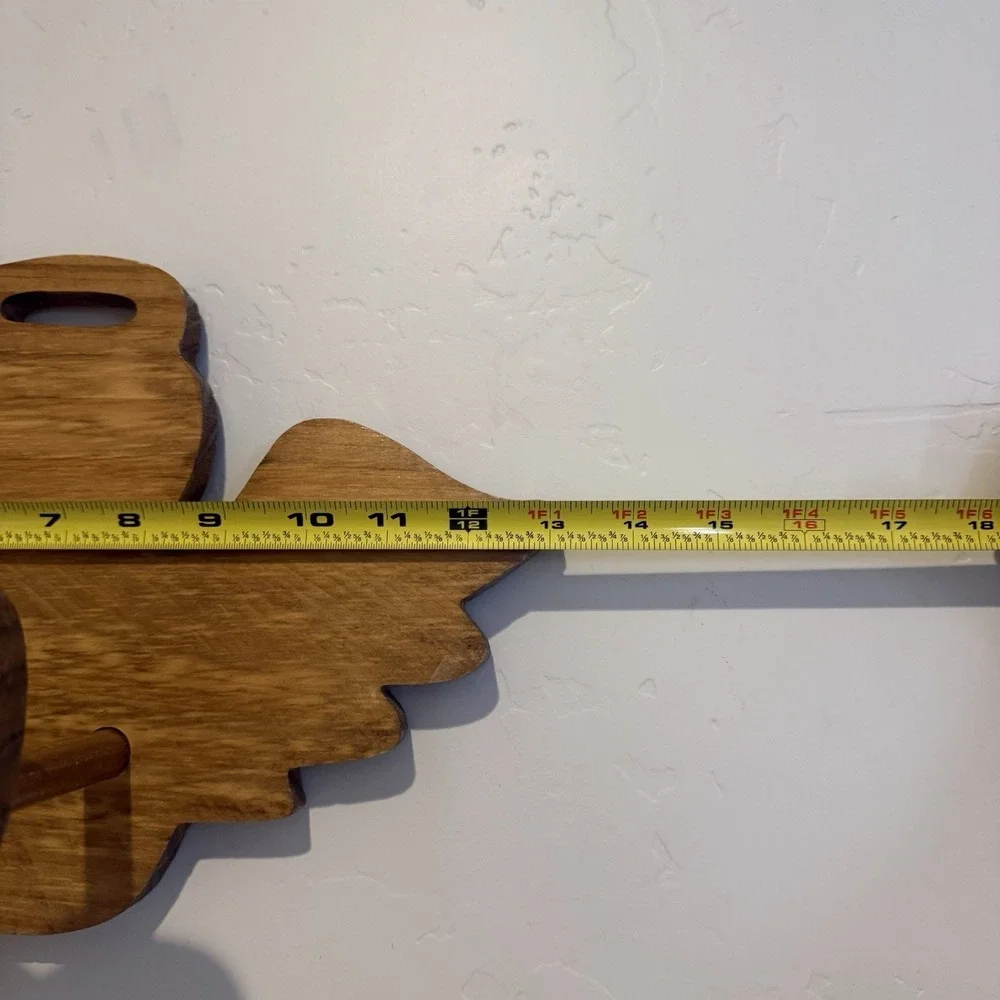 Vintage Oak Wooden Heart‎ And Angel Wall Mounted Cottagecore Quilt Holder